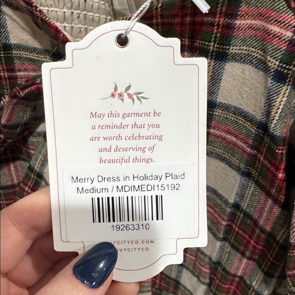 IVY CITY CO Merry Dress-holiday plaid - Picture 3 of 3
